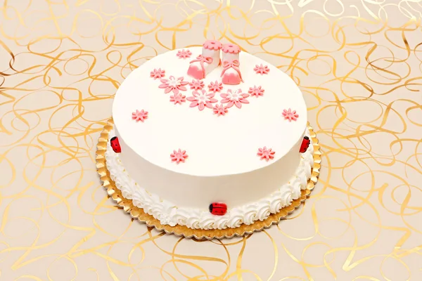 Baptist cake for girl — Stock Photo, Image