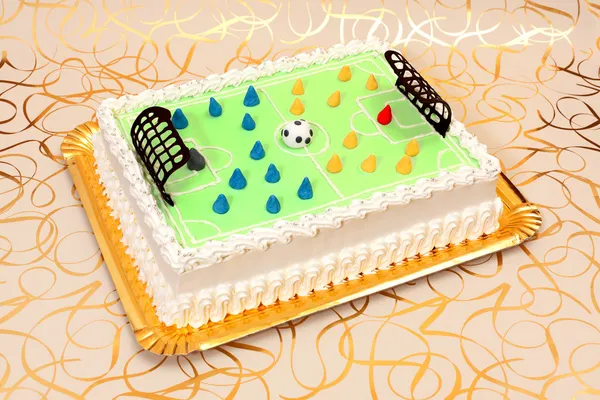 Soccer cake — Stock Photo, Image