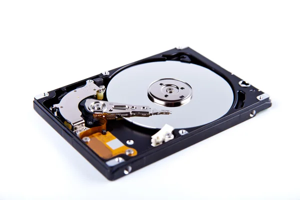 Beyaz arka planda açılan hdd