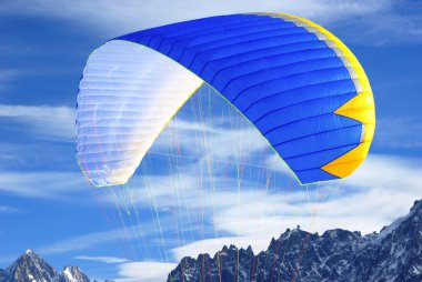 Paraglider wing detail clipart