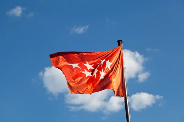 Madrid bölge bayrağı — Stok fotoğraf