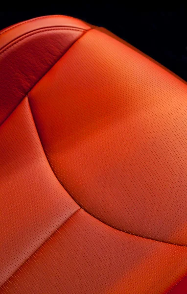 Detalhes do assento de couro do carro — Fotografia de Stock