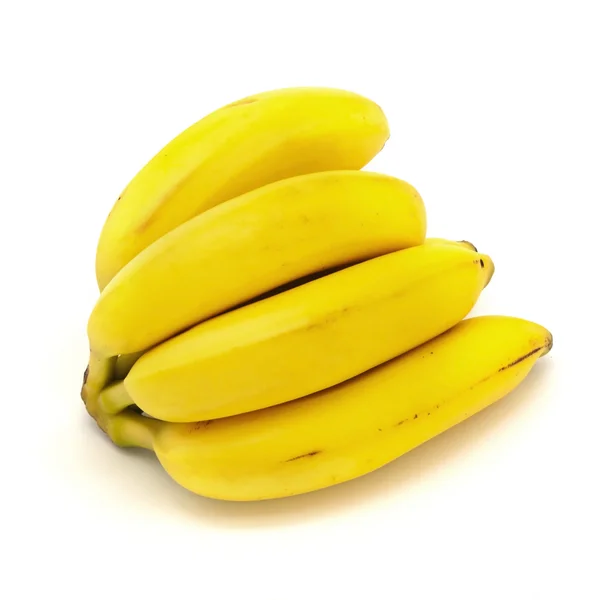 stock image Fresh Bananas Isolated on White