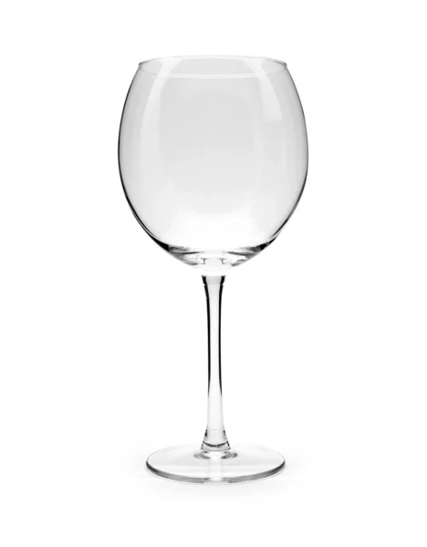 Geïsoleerde leeg glas wijn — Stockfoto