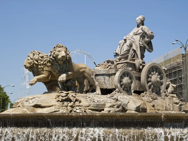 喷泉马德里 — 图库照片