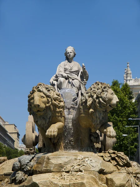 喷泉马德里 — 图库照片