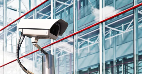 Modern ofisindeki güvenlik kamerası — Stok fotoğraf