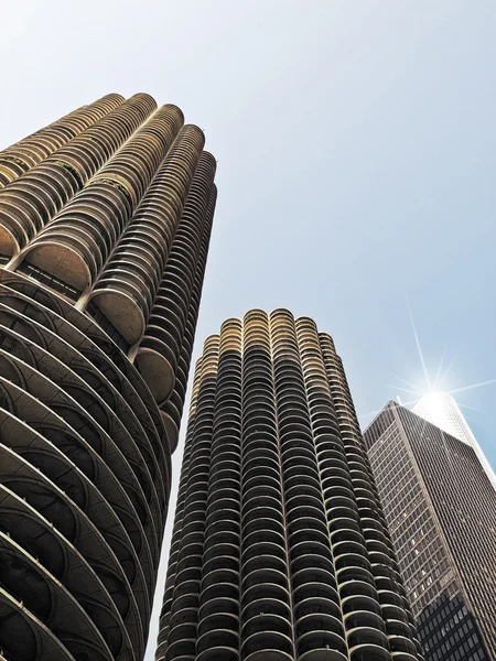 Torres gemelas de Chicago —  Fotos de Stock