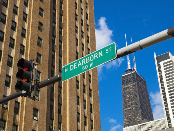 Північна Dearborn вулиці — стокове фото
