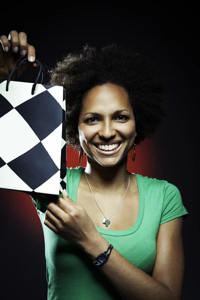 Afro Amerikan kız portre — Stok fotoğraf