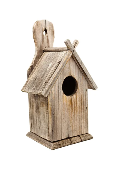 Casa de pájaros de madera aislada — Foto de Stock