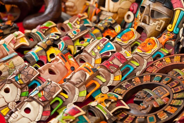 Maya hout souvenirs — Stockfoto
