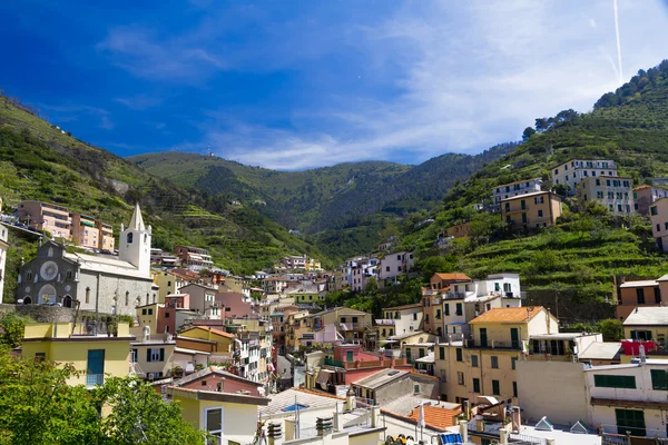 Villiage of Riomaggiore, Cinque Terre, Italia — Foto de Stock