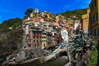 Harbor view riomaggiore, cinque terre, İtalya