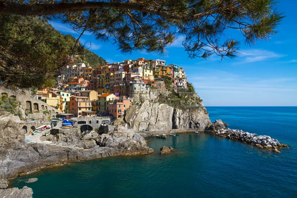 Village of Manarola, Cinque Terre, Italy — Stock Photo, Image