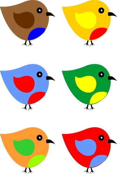 Oiseaux rares — Image vectorielle
