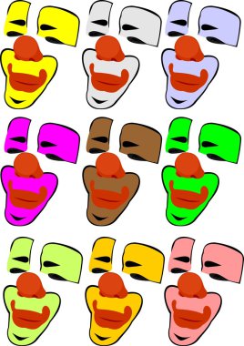 Carnival masks clipart