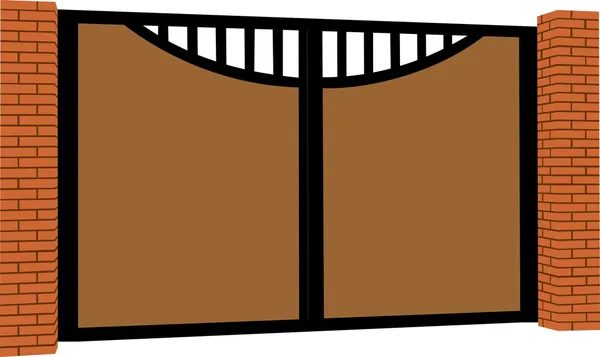 Железный забор — стоковый вектор