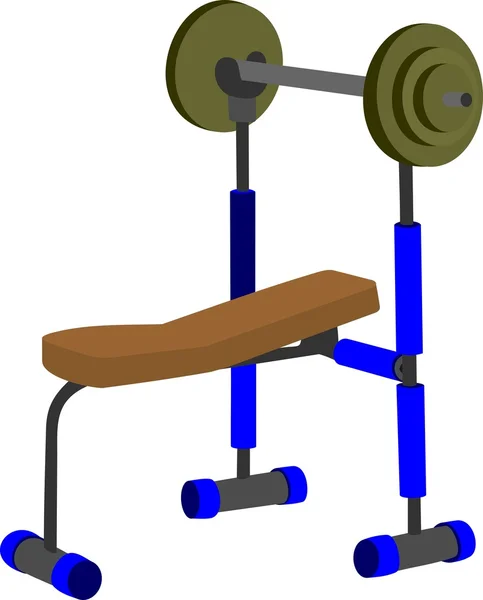 Machine d'exercice sportif — Image vectorielle