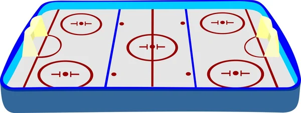 Hielo de hockey — Vector de stock