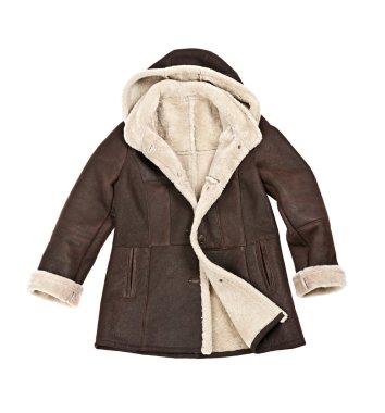Sheepskin winter coat clipart
