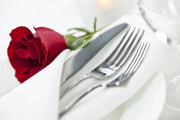 Cenário de jantar romântico — Fotografia de Stock