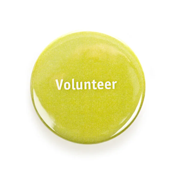 Volunteer button — Stock Photo, Image
