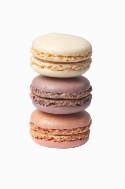 çok fazla coloreful Fransızca macaroons, izole arka plan,