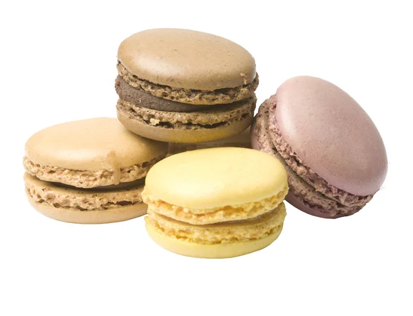 Coloreful french macaroons, isolated Stock Photo