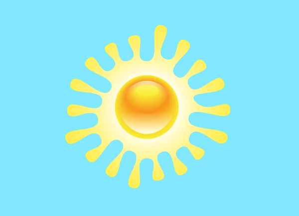 Soleil comme un oeuf — Image vectorielle