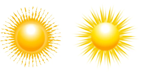 Встановити з променями сонця — стоковий вектор