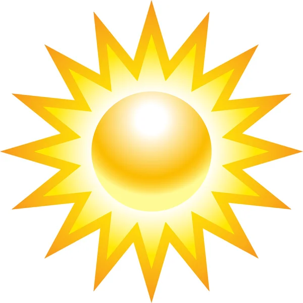 Ilustrace slunce — Stockový vektor