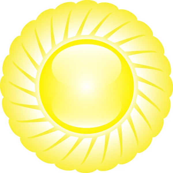 L'illustrazione del sole — Vettoriale Stock