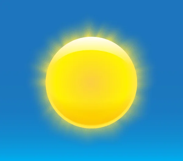 写実的な太陽 — ストックベクタ