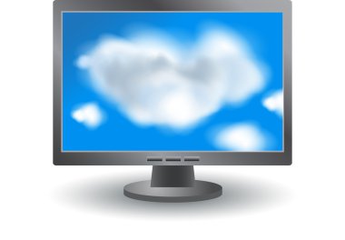 Cloud computing concept clipart