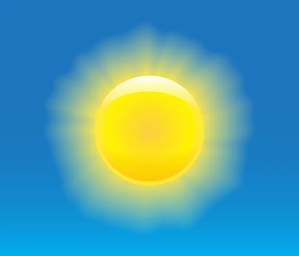 グラフィカルな太陽 — ストックベクタ
