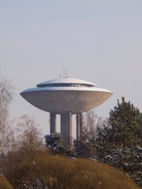 Panorama view tower in Espoo Finland, near the boarder of Helsinki clipart