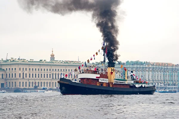 Turso bateau à vapeur vintage — Photo
