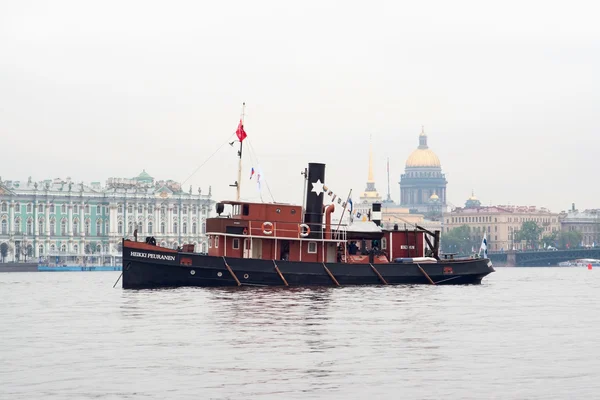 Винтажный пароход Хейкки Пеуранен — стоковое фото