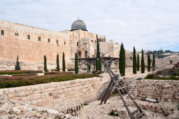 Monte do Templo e Al Aqsa — Fotografia de Stock