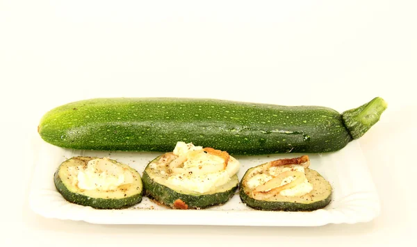 Baked zucchini fruits — Stock Photo, Image