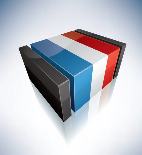 Flaga 3D Luksemburga — Zdjęcie stockowe