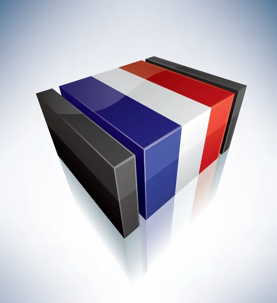 3D flag of Netherlands — Stock Photo, Image