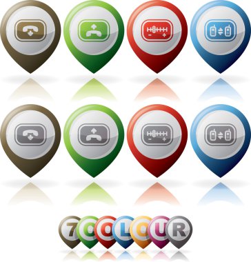 Phone Icons Status clipart