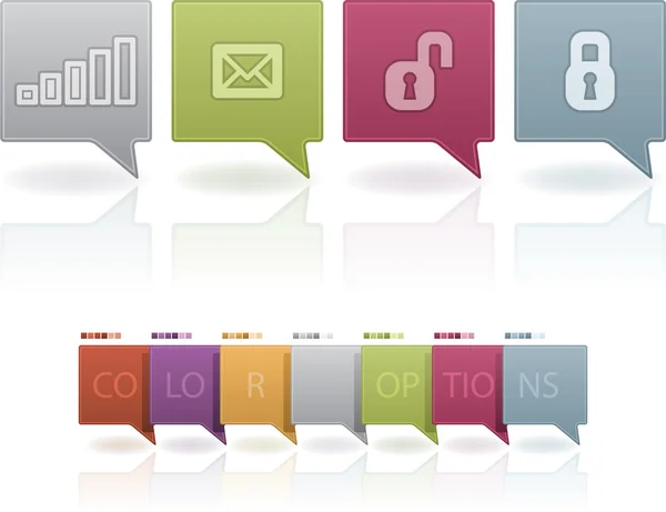 Old-fashion Phone Icons Status Icons — Stock Photo, Image