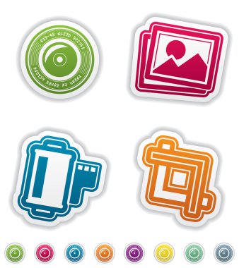 Photography Icons Set clipart