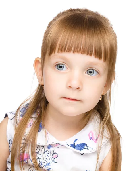 Portret van een schattig klein meisje — Stockfoto