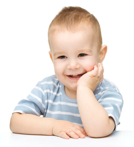 Portrait of a cute cheerful little boy — Stock Photo, Image