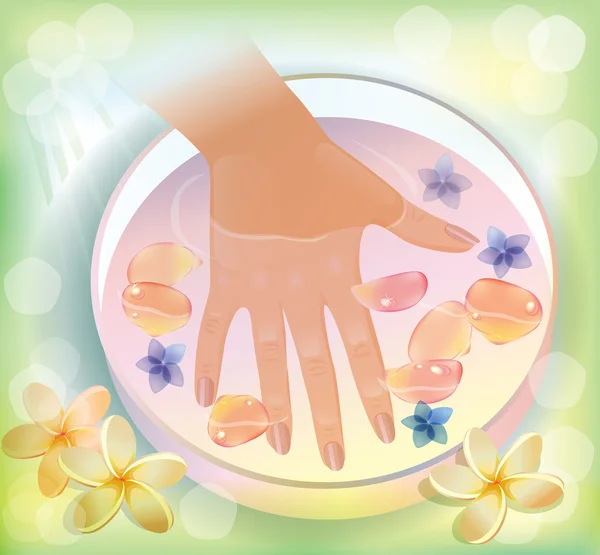 Bain de mains — Image vectorielle