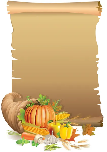 Retro achtergrond thanksgiving — Stockvector
